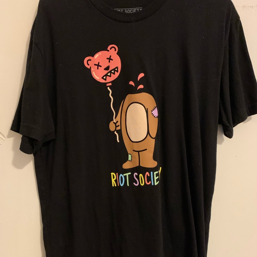 riot society bear t shirt